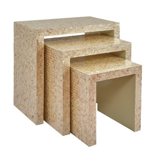 Ault Wooden 3 Piece Nesting Tables by Bungalow Rose Today Only Sale