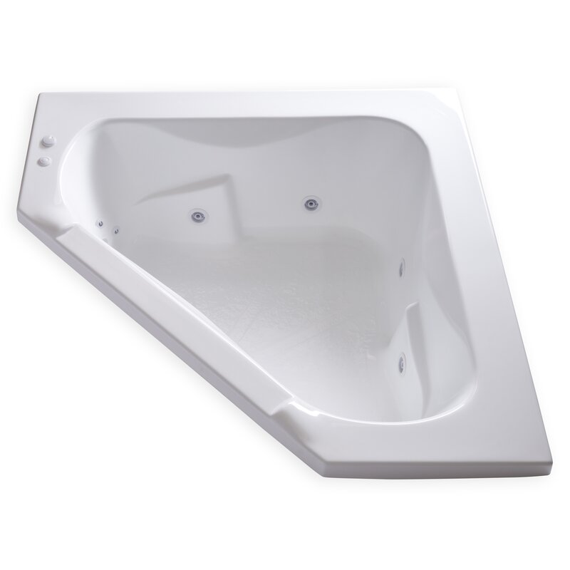 Carver Tubs 60 X 60 Drop In Corner Whirlpool Bathtub Wayfair