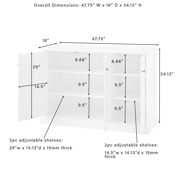 Lark Manor Aiofe 47.75'' Wide Sideboard & Reviews 