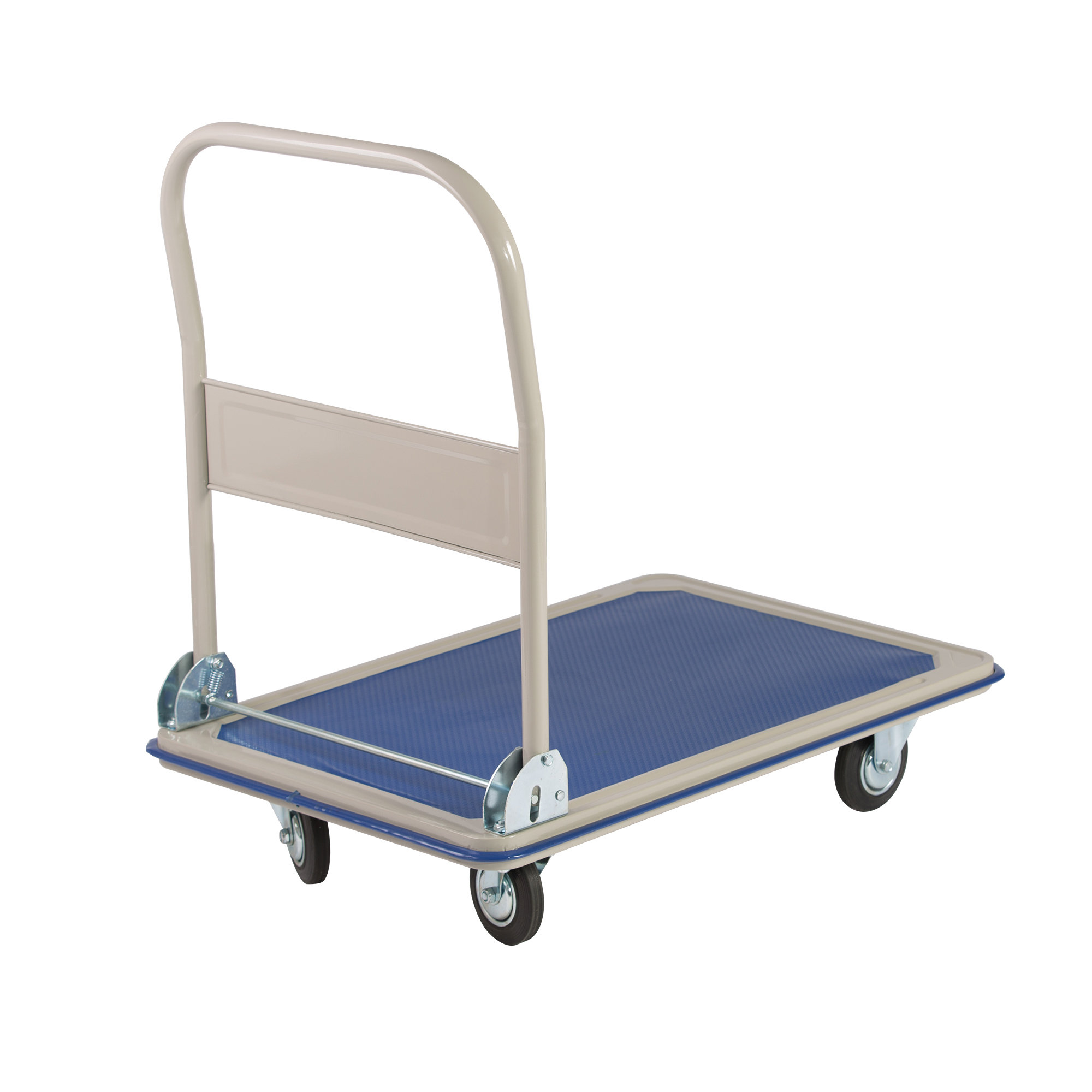 Portable Hand Truck Folding Platform Flatbed Cart Dolly Utility Cart w/ 4-Wheels 