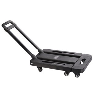 2 in 1 Folding Cart，Aluminum Hand Truck Dolly Cart Foldable Wheel Heavy Duty Convertible Trolley Moving Appliance Folding Collapsible Push Warehouse Us Transport Platform 