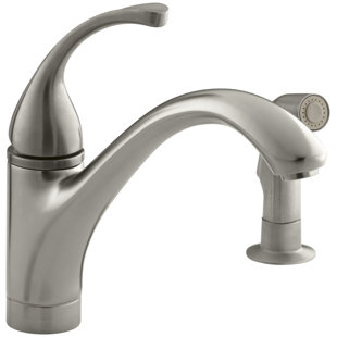 Forté 2 Hole Kitchen Sink Faucet With 9 1 16 Spout Matching Finish Sidespray Forté 2 Hole Kitchen Sink Faucet With 9 1 16 Spout Matching Finish Sidespray