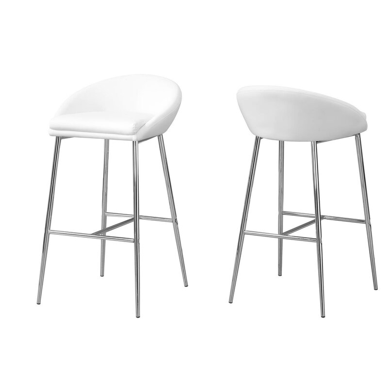 Beaulieu 24 Bar Stool Color: White