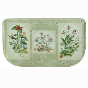 Three Bouquet Memory Foam Kitchen Mat