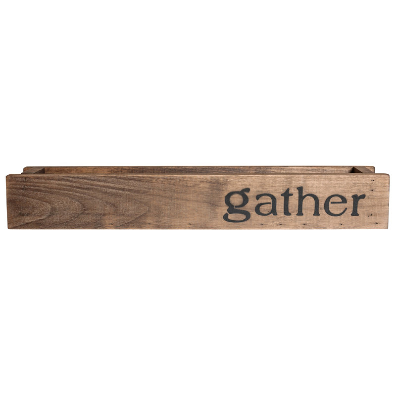 wood tray centerpiece