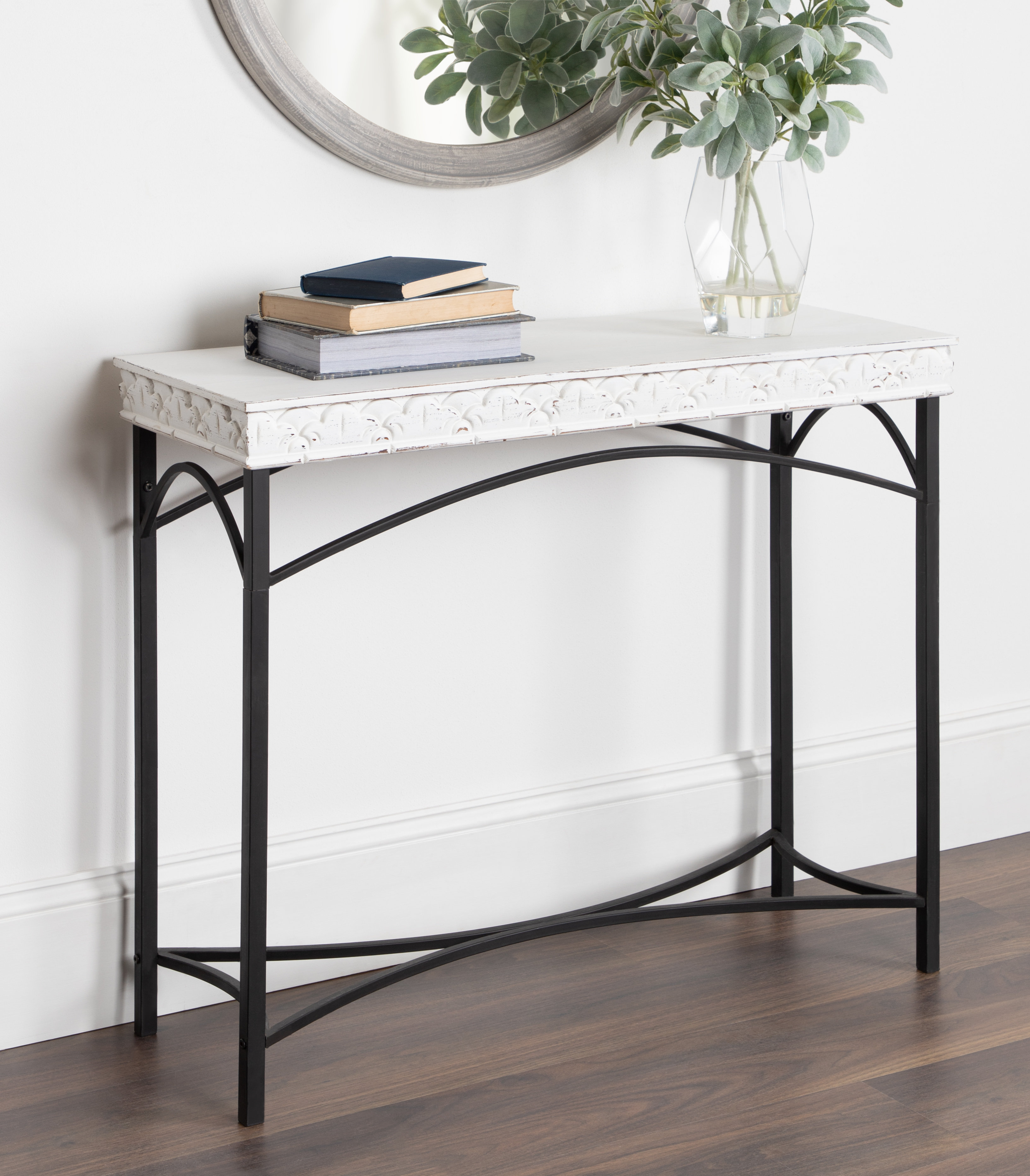 Charlton Home Mcchristian Country Cottage Wood Console Table Wayfair