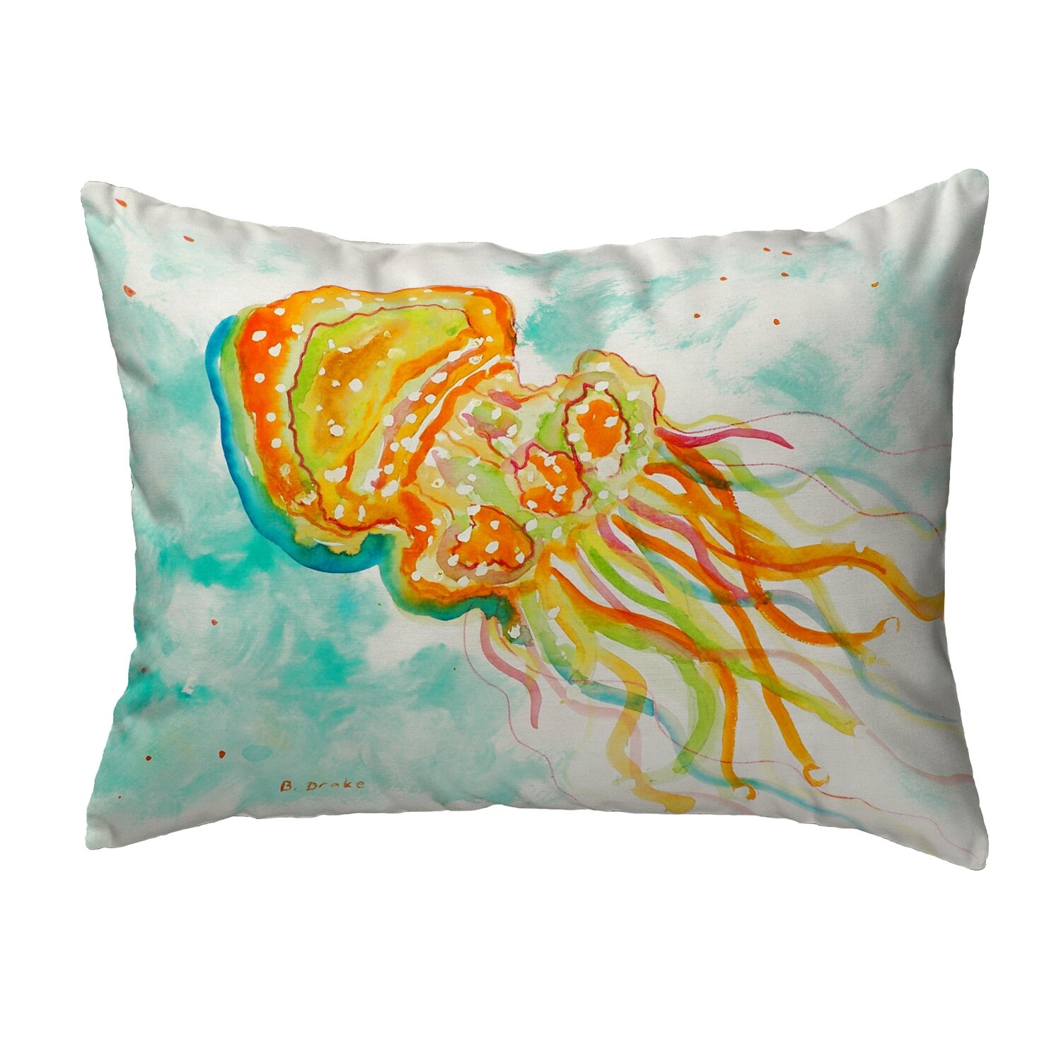 Highland Dunes Alaina Jellyfish Indoor / Outdoor Rectangular Throw ...