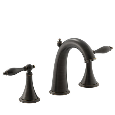 Kohler Finial Widespread Bathroom Faucet With Drain Assembly