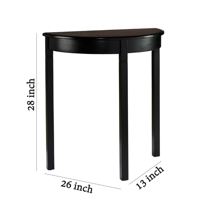 26 inch console table