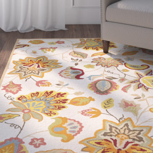 Carvalho Ivory/Yellow Indoor/Outdoor Area Rug