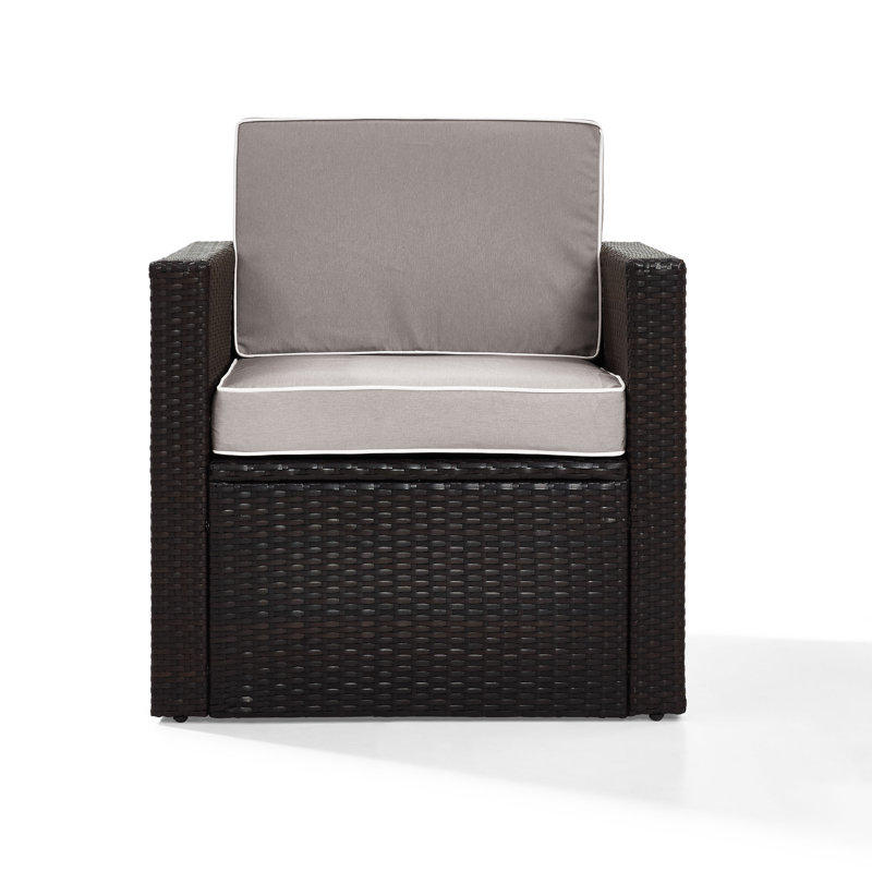 Mercury Row Belton Outdoor Wicker Deep Seating Patio Chair With Cushions Reviews Wayfair