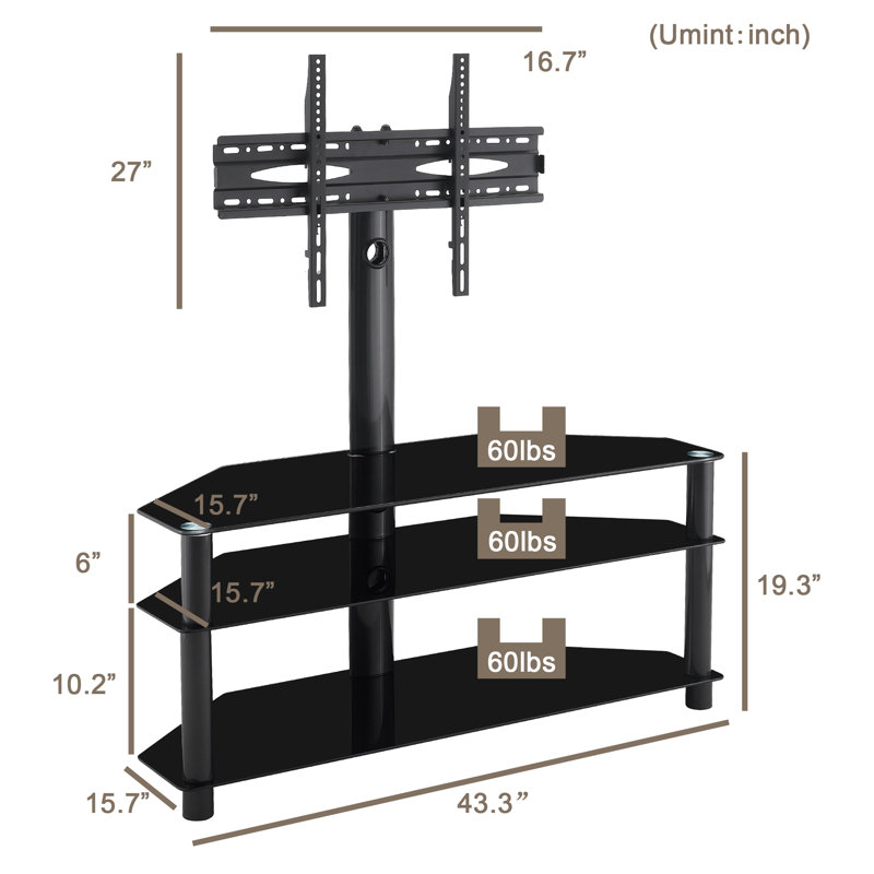 Latitude Run Anushree Floor Stand Mount For 32 65 Screens