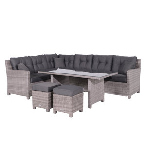9-Sitzer Ecksofa-Set Blue Bird mit Polster von W..