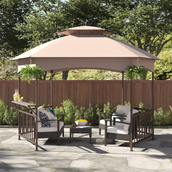 Sol 72 Outdoor Prentice Pavilion Hex 13 Ft W X 11 Ft D Steel