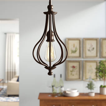 Wade Logan Eastampton 1 Light Unique Statement Geometric Pendant Wayfair