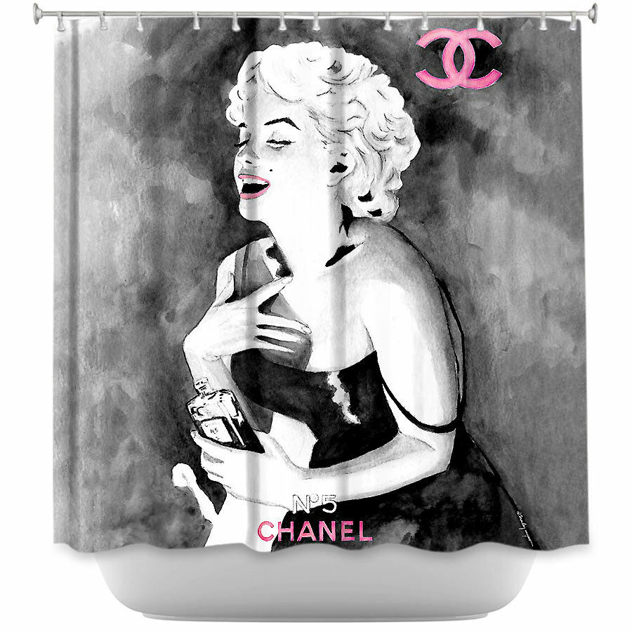 Marilyn Monroe V Single Shower Curtain