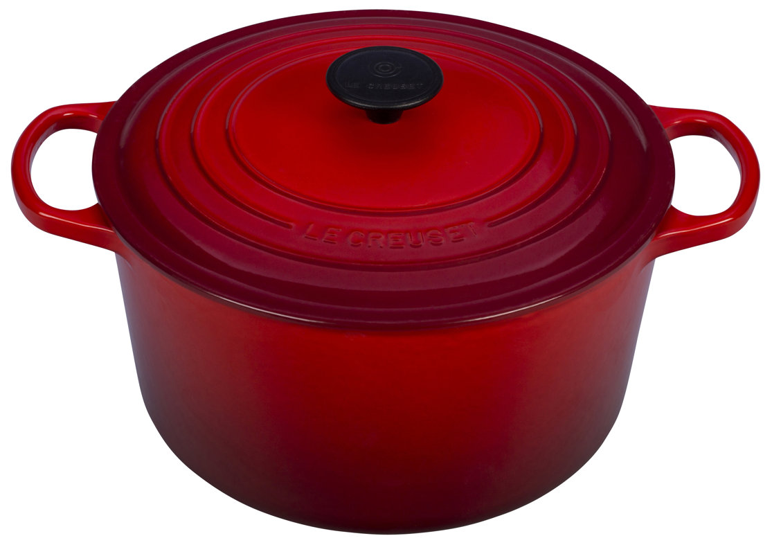 Deep 5.25 Qt Cast Iron Round Dutch Oven