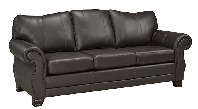 Used Italian Leather Sofa (brown) 5 yrs old for sale in Norcross - letgo