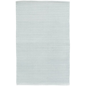 Herringbone Blue/White Indoor/Outdoor Area Rug