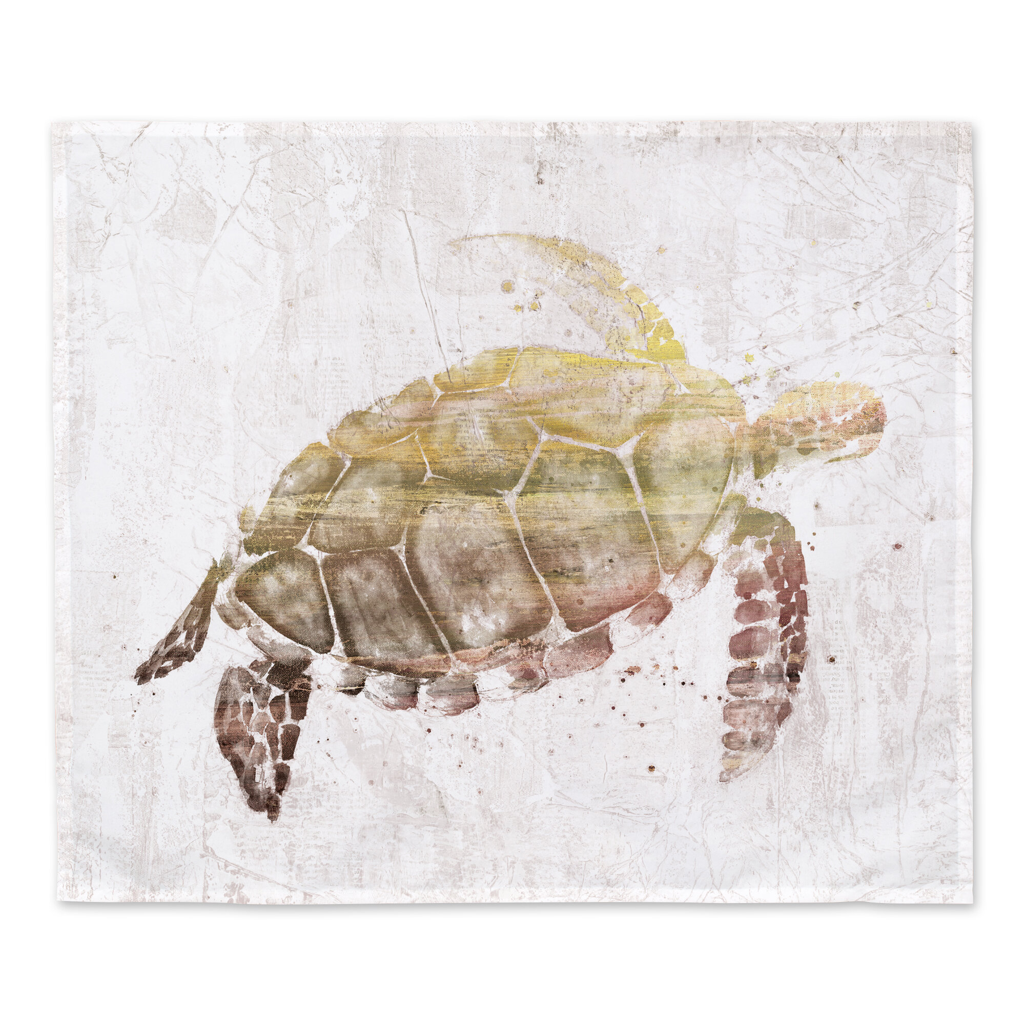 Blue Sea Turtle Watercolor Tapestry Polyester Wall Hanging Bedroom Dorm Decor 