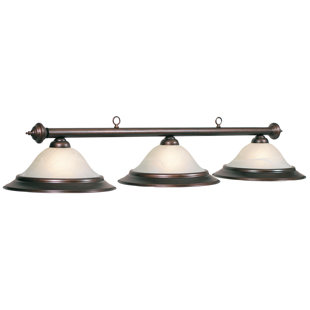 Go to store & view more images Fleur De Lis Living Commerce 3-Light Billiard Light