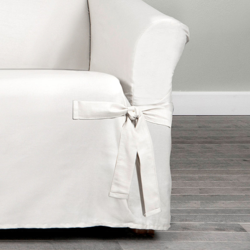 Serta Cotton Duck Box Cushion Sofa Slipcover Reviews Wayfair Cotton Duck Box Cushion Sofa Slipcover