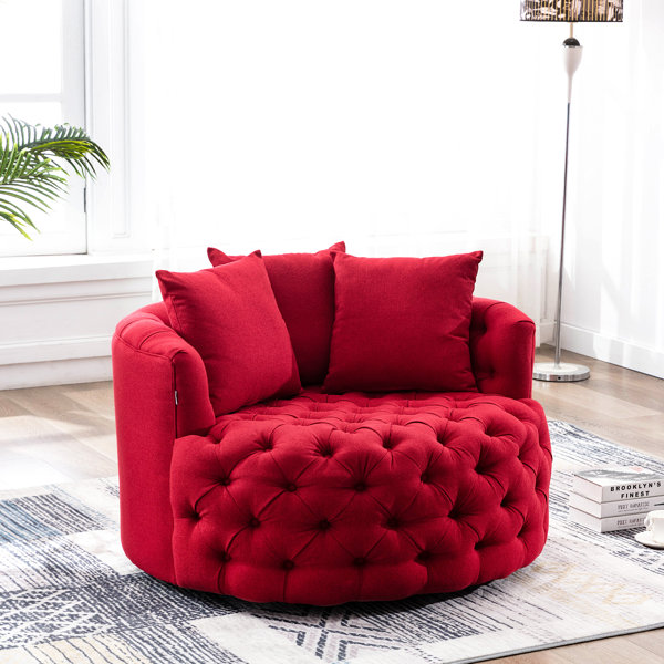 Oversized Tufted Chair Wayfair The impact it has on the room and its decor depends on a lot of things such as style, size, color and shape. oversized tufted chair