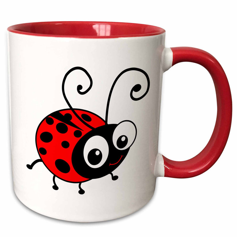Wallpaper East Urban Home Cute Ladybug Kawaii Happy And Spotted Ladybird HD