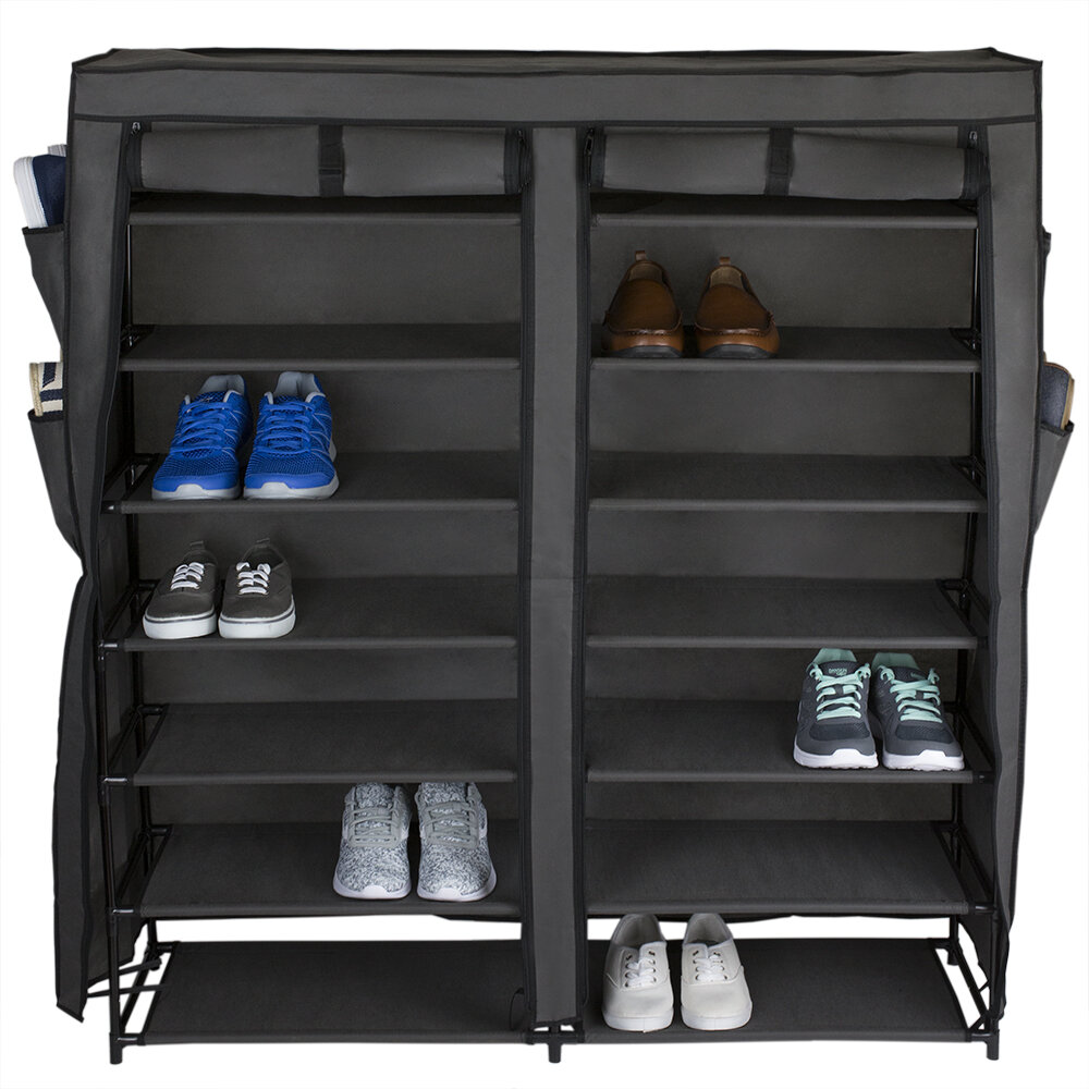 Polyester 7 Tier Multi Purpose Shoe Rack