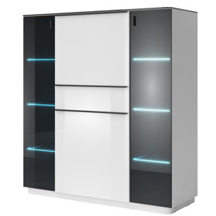 Go to store & view more images Orren Ellis Aquin Lighted China Cabinet