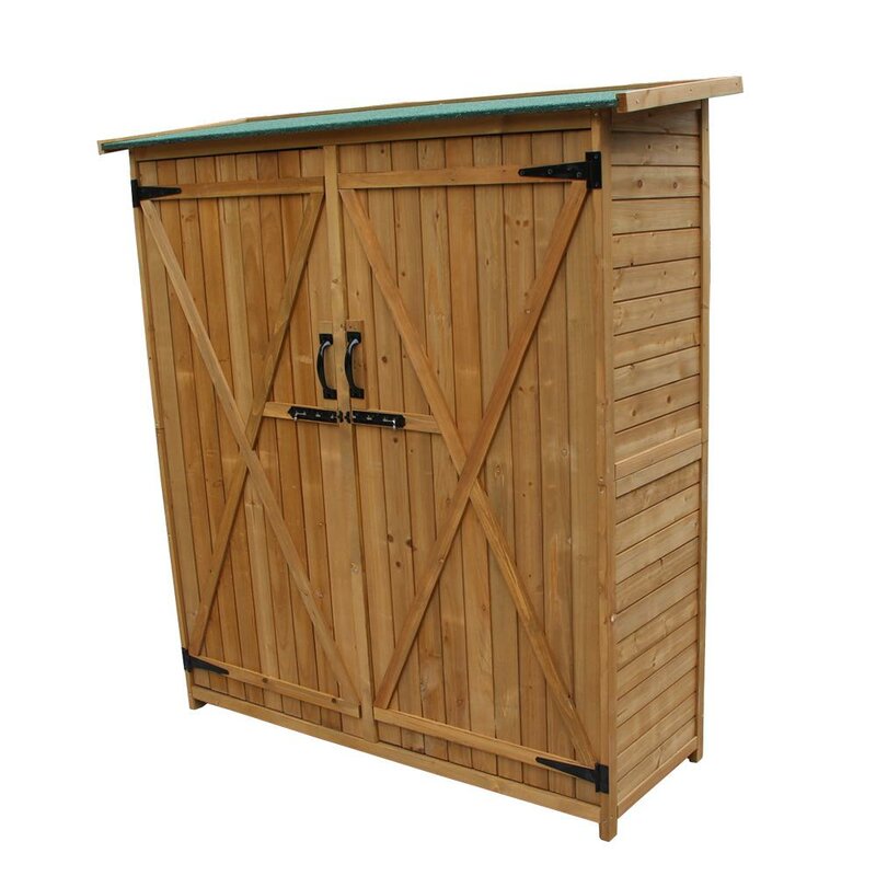 Winado 5 ft. W x 2 ft. D Solid Wood Lean-To Tool Shed | Wayfair