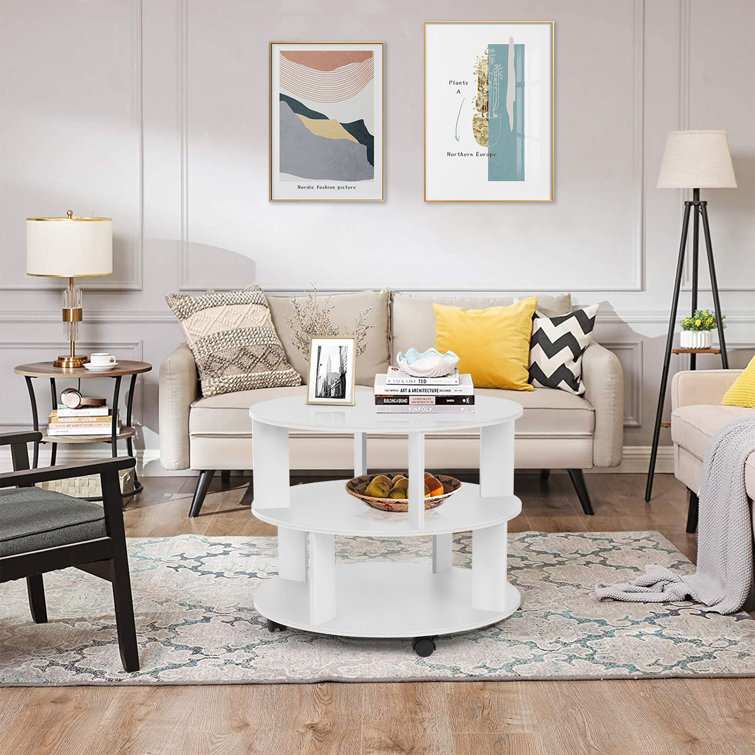 Ebern Designs Mobile Coffee Table With Storage Wayfair.ca