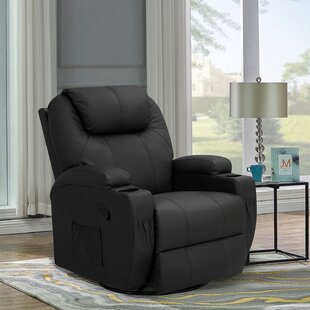 pro series brown faux leather reclining massage chair