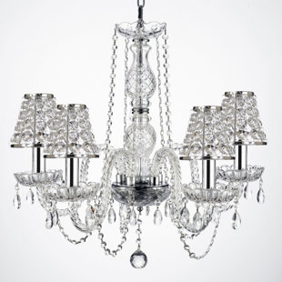 Go to store & view more images Kibby 4-Light Shaded Chandelier by House of Hampton
