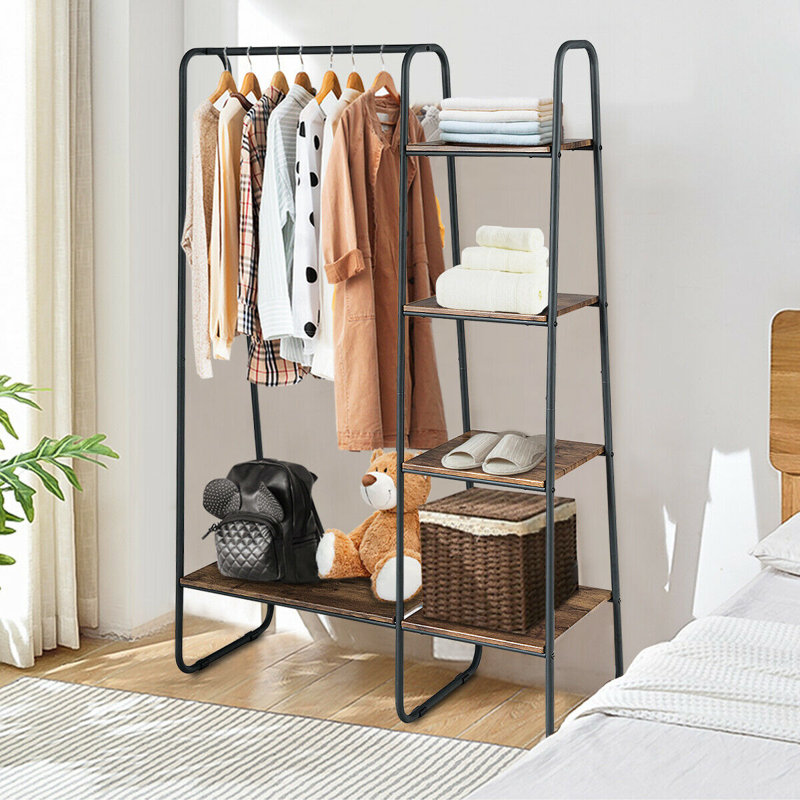 17 Stories Sumrall 39 Clothes Rack Free Standing Storage Tower