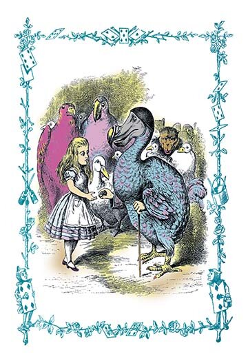 Buyenlarge Alice In Wonderland Dodo Gives Alice A Thimble By John Tenniel Painting Print Wayfair