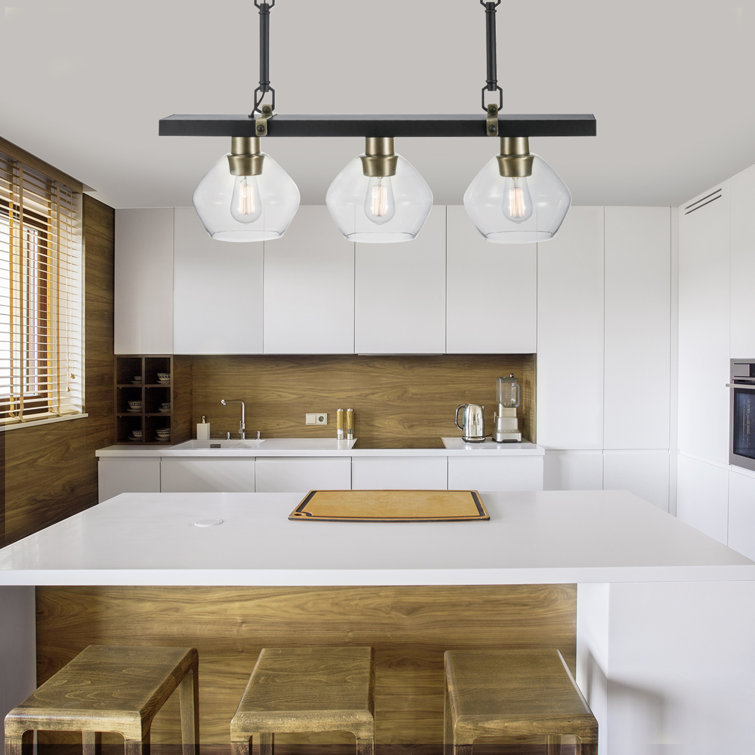 Aadi 3 - Light Kitchen Island Linear Pendant