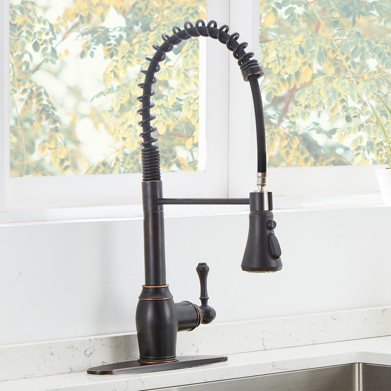 Friho Pull Down Single Handle Kitchen Faucet Reviews Wayfair