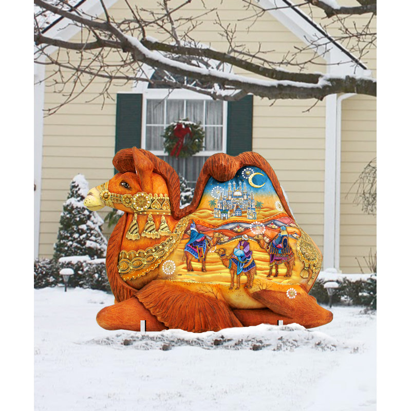The Holiday Aisle 3 King Camel Lawn Art Reviews Wayfair