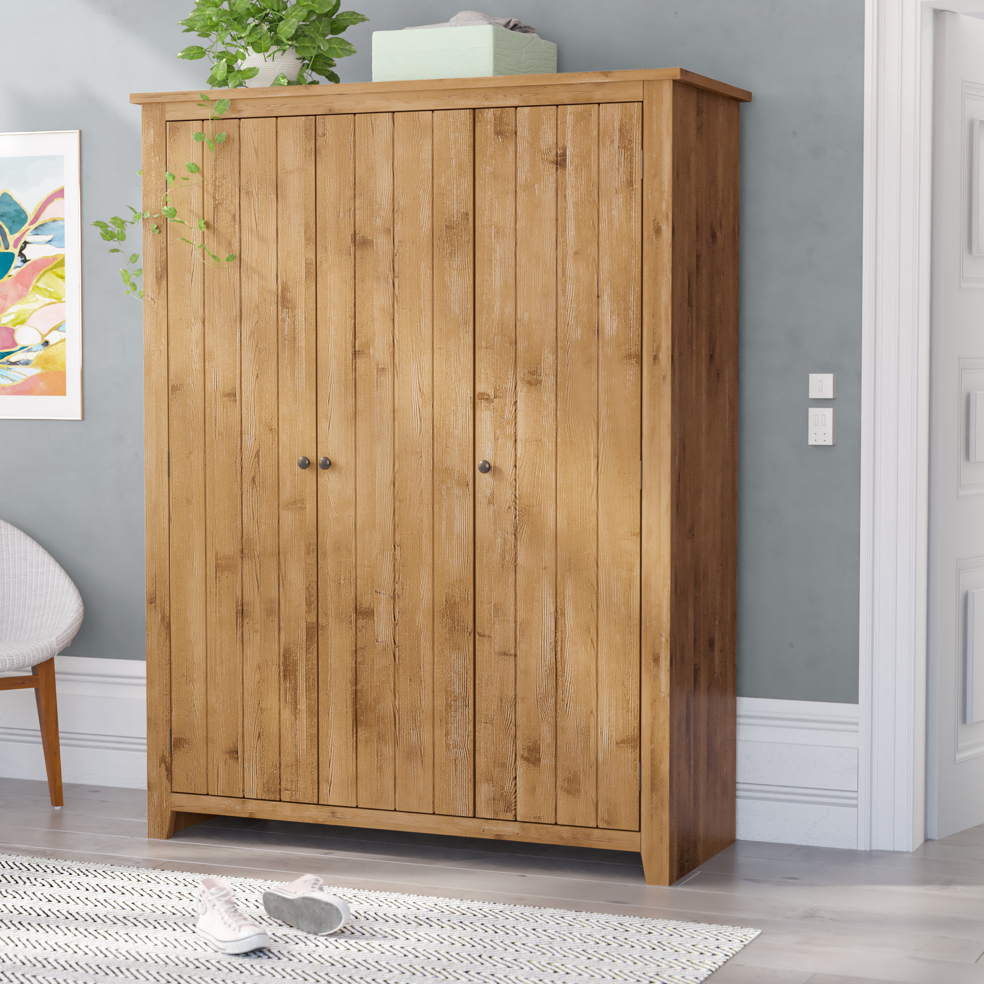 ClassicLiving Throop 3 Door Wardrobe & Reviews | Wayfair.co.uk