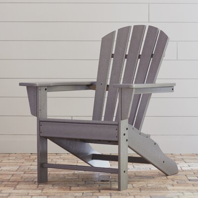 Palm Coast Recycled Plastic Adirondack Chair Polywood Color Slate Gray