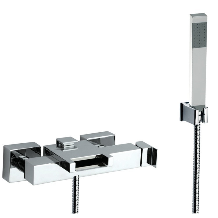 Remer by Nameek\'s Wall Mounted Tub Filler with Hand Shower ... Remer by Nameek\'s Wall Mounted Tub Filler with Hand Shower ...