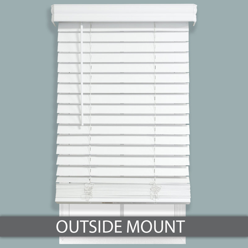 Amalan Room Darkening 2-inch Faux Wood Horizontal/Venetian Blinds Blind Size: 29"W x 48"L