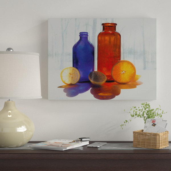 Winston Porter Bottles And Slices Final Oil Painting Print On