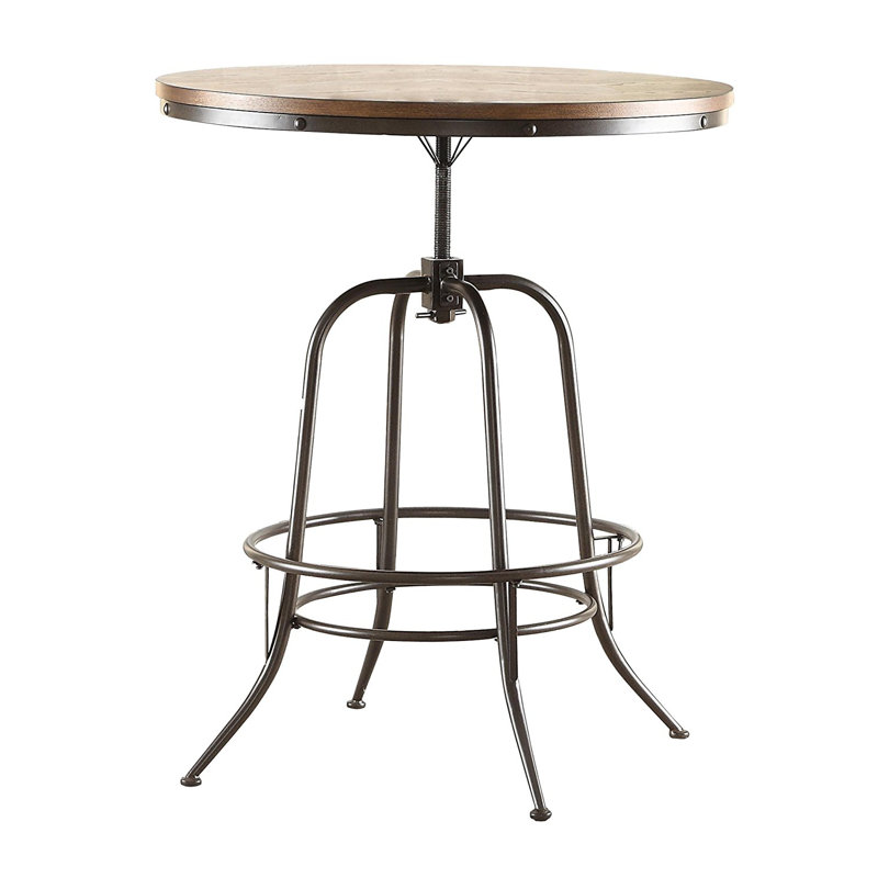17 Stories Harriet Wood/Metal Adjustable Counter Height ...