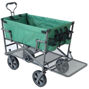 Collapsible Storage Kart with Cooling Towel Details about   All Terrain Folding Beach Wagon 
