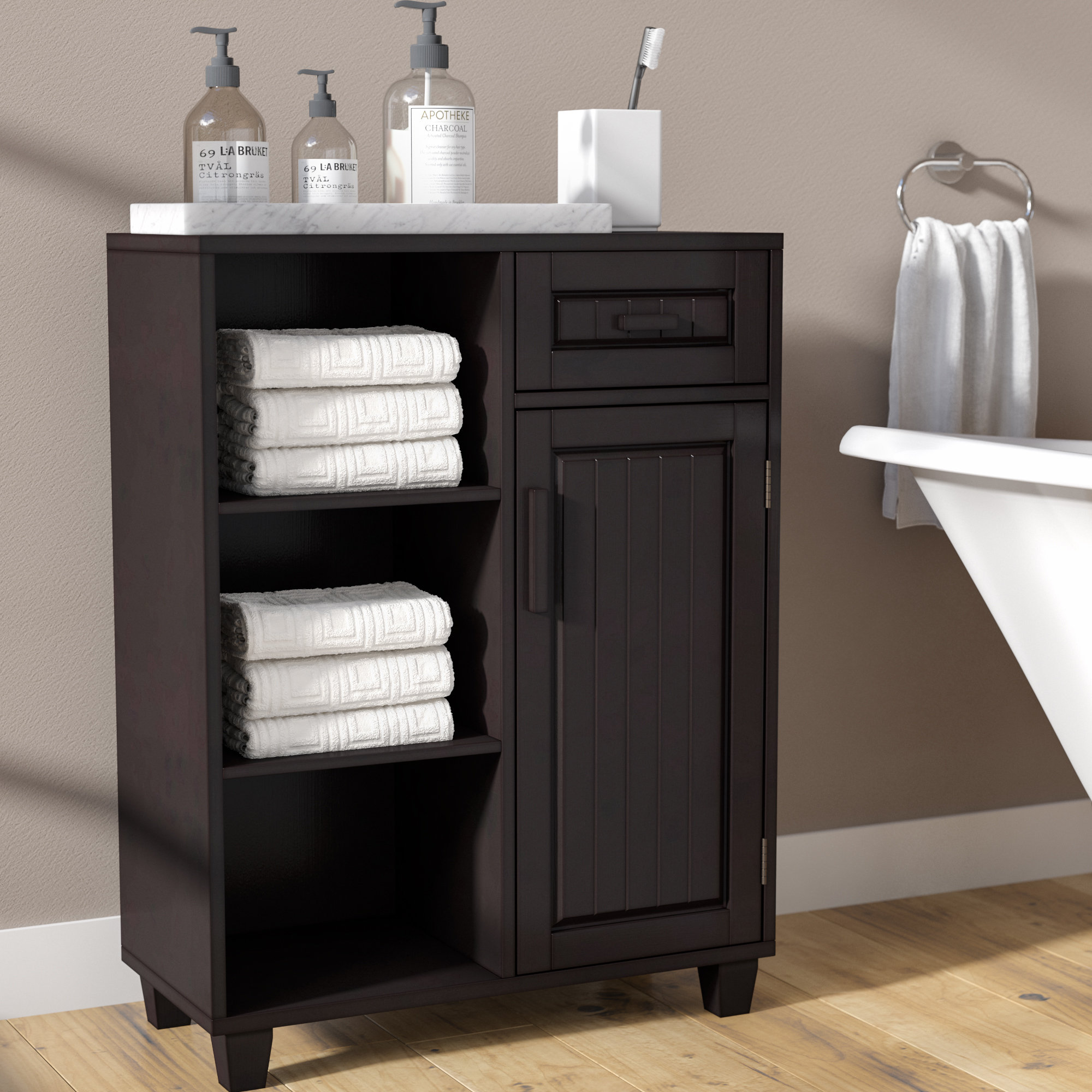 Bloomsbury Market Tellisford 26 W X 3425 H X 125 D Free Standing Bathroom Cabinet Reviews Wayfair