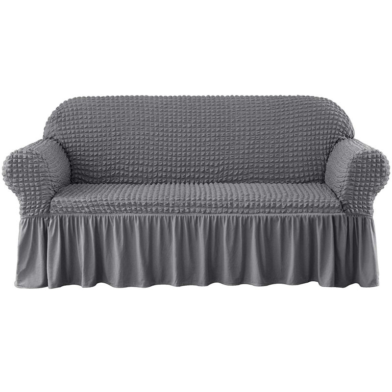 Winston Porter Ruffle Skirt Country Style Box Cushion Sofa Winston Porter Ruffle Skirt Country