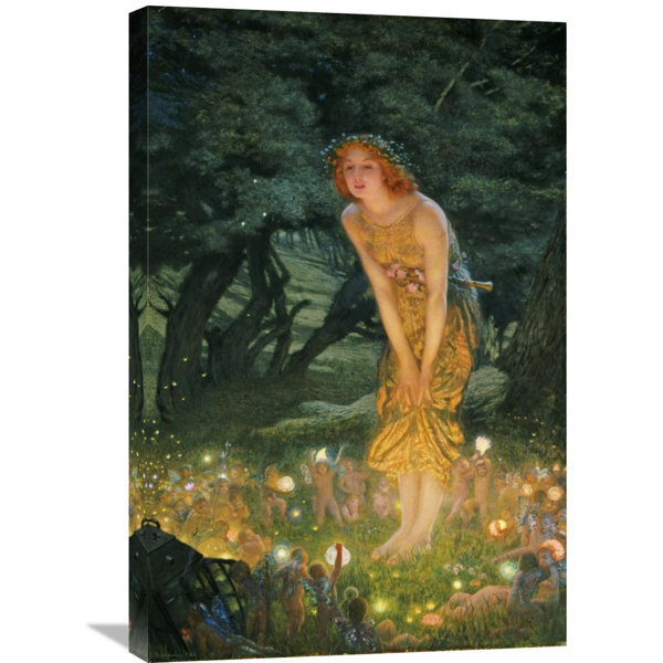 Global Gallery Midsummer Eve By Edward Robert Hughes Painting
