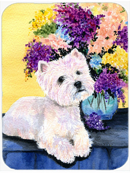 East Urban Home Westie Glass Cutting Board Wayfair